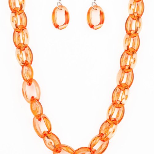 Ice Queen - Orange Acrylic - Jewelz of Joy Boutique