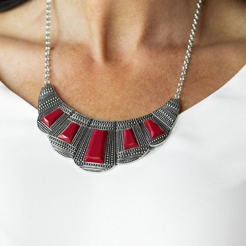 Lion Den - Red Necklace - Jewelz of Joy Boutique