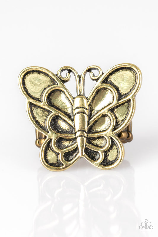 Sky High Butterfly - Brass - Jewelz of Joy Boutique