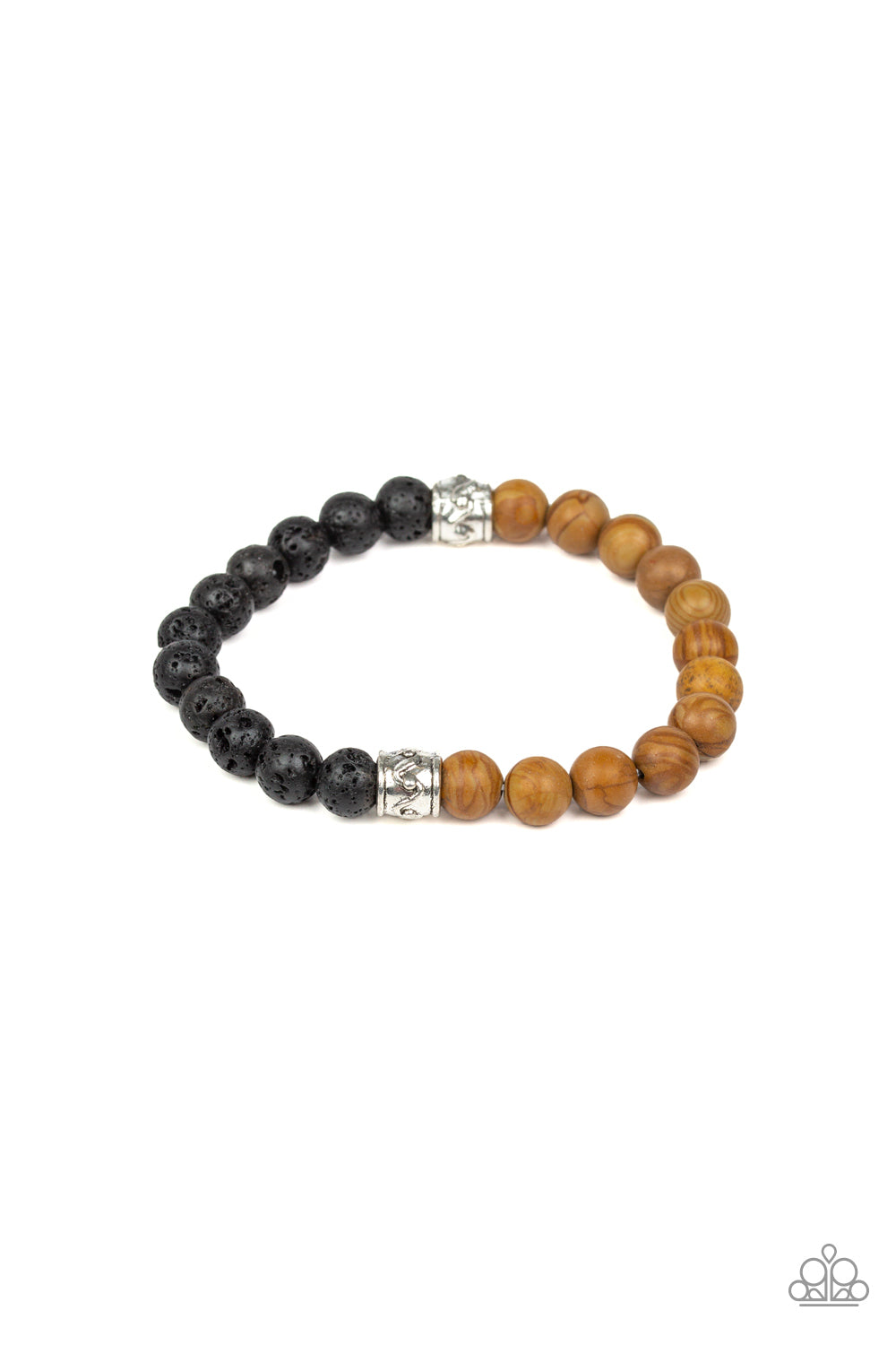 &lt;P&gt;A collection of black lava rock beads, brown stone beads, and ornate silver accents are threaded along a stretchy band around the wrist for a seasonal look.
&lt;/P&gt;  

&lt;P&gt; &lt;I&gt;Sold as one individual bracelet. &lt;/I&gt;&lt;/P&gt;

&lt;img src=\&quot;https://d9b54x484lq62.cloudfront.net/paparazzi/shopping/images/517_tag150x115_1.png\&quot; alt=\&quot;New Kit\&quot; align=\&quot;middle\&quot; height=\&quot;50\&quot; width=\&quot;50\&quot;/&gt;