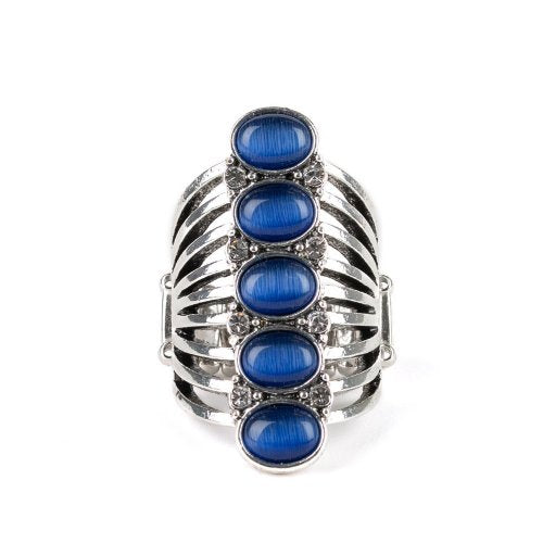 BLING Your Heart Out Blue- Ring - Jewelz of Joy Boutique