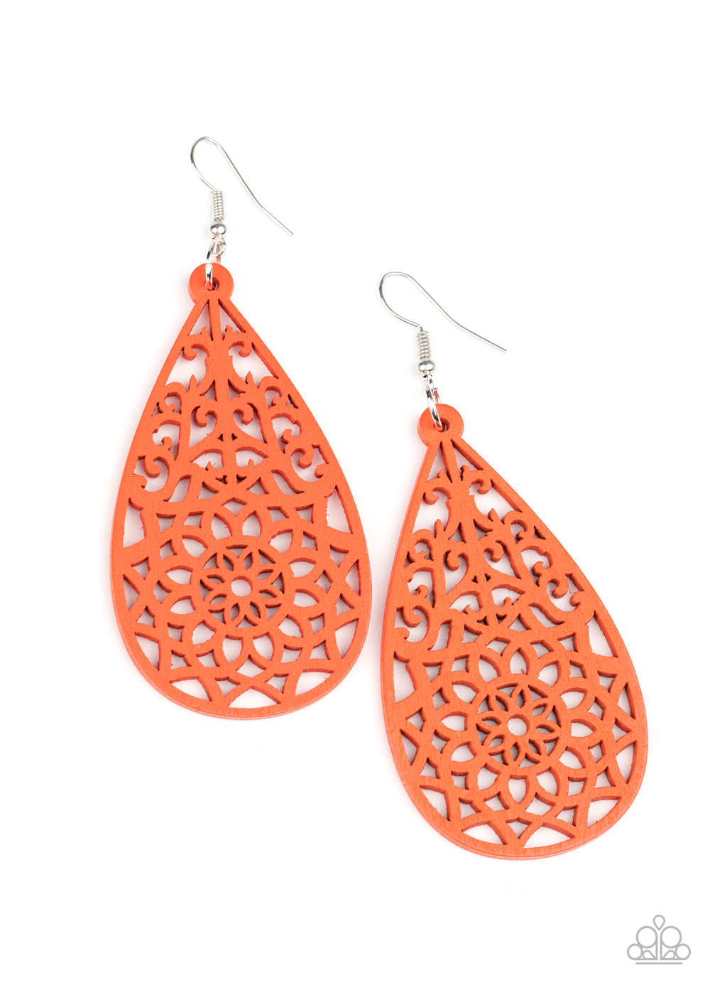&lt;P&gt;A refreshing Amberglow wooden teardrop is cut into a stenciled floral pattern, creating a whimsical lure. Earring attaches to a standard fishhook fitting.&lt;/P&gt;  

&lt;P&gt; &lt;I&gt;  Sold as one pair of earrings. &lt;/I&gt;  &lt;/P&gt;


&lt;img src=\&quot;https://d9b54x484lq62.cloudfront.net/paparazzi/shopping/images/517_tag150x115_1.png\&quot; alt=\&quot;New Kit\&quot; align=\&quot;middle\&quot; height=\&quot;50\&quot; width=\&quot;50\&quot;/&gt;