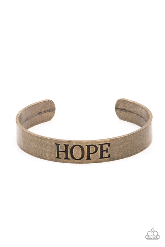 Hope Makes The World Go Round - Brass - Jewelz of Joy Boutique