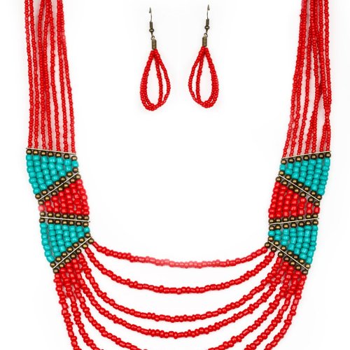 Kicking&#039; It Outback - Red and Turquoise - Jewelz of Joy Boutique