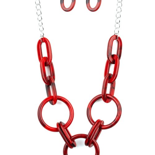 Turn Up The Heat - Red - Acrylic Links - Jewelz of Joy Boutique