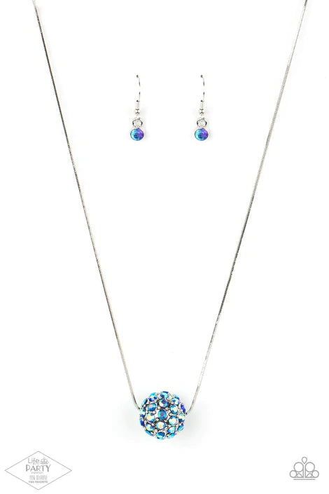 Come Out Of Your BOMBSHELL - Blue Necklace - Pink Diamond Life of the Party Exclusive